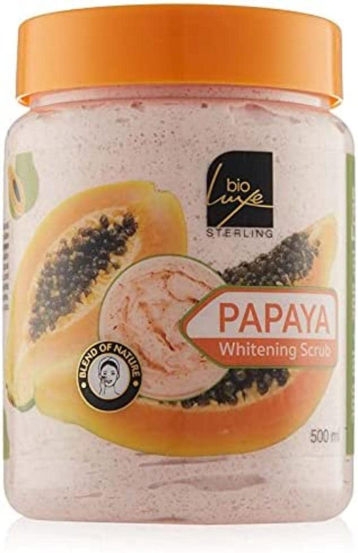 بايو لوكس صنفرة 500مل بالبابايا - Bioluxe Exfoliating Scrub (500ml) - Papaya