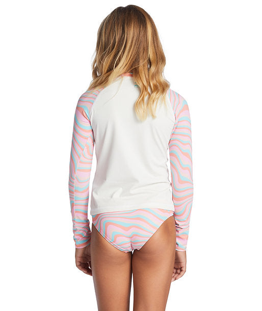 Billabong Girls Sorbet Dreamz Long Sleeve Rash Guard Set