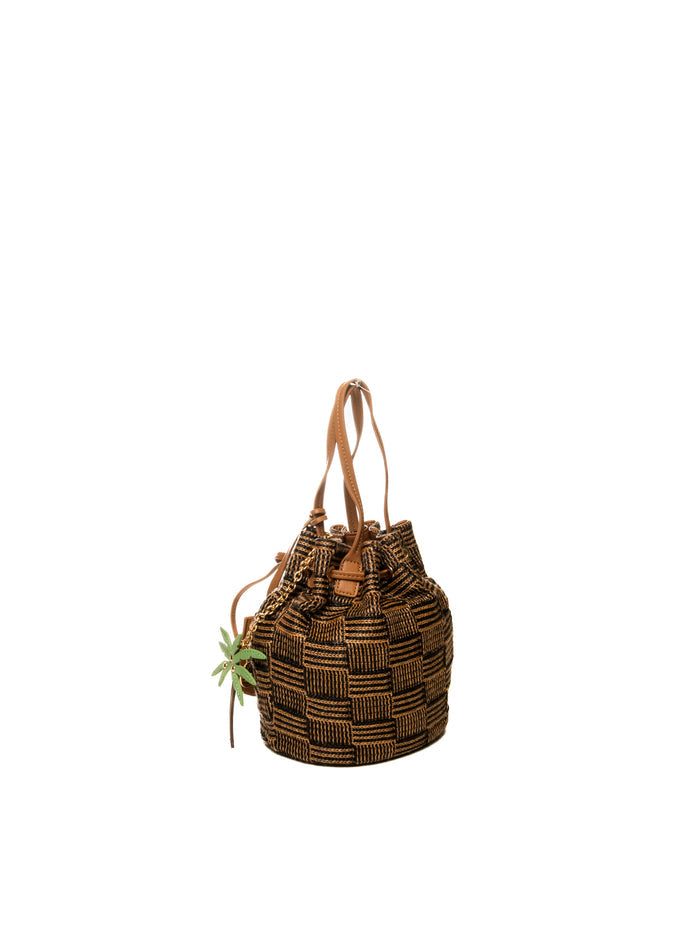 LE PANDORINE borsa a mano miriam nero/marrone PS2627B38 MIRIAM-C99
