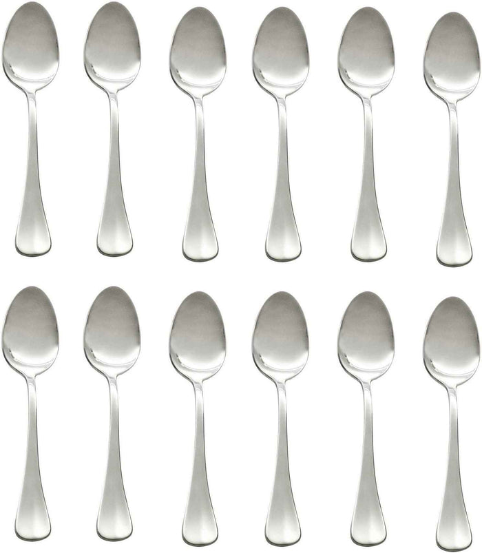 Browne - BISTRO 7" Stainless Steel Dessert Spoon, Pack of 12 - 502302