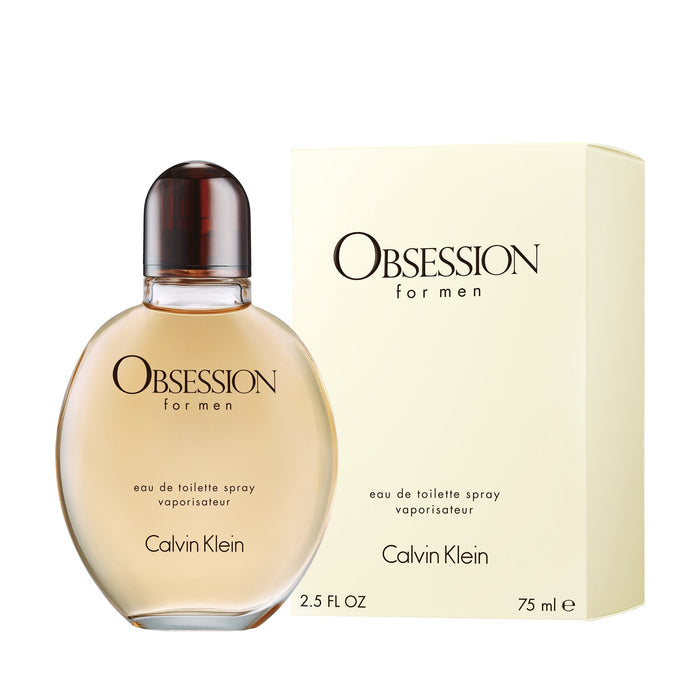 Calvin Klein Obsession EDT Spray For Men - box and bottle packaging