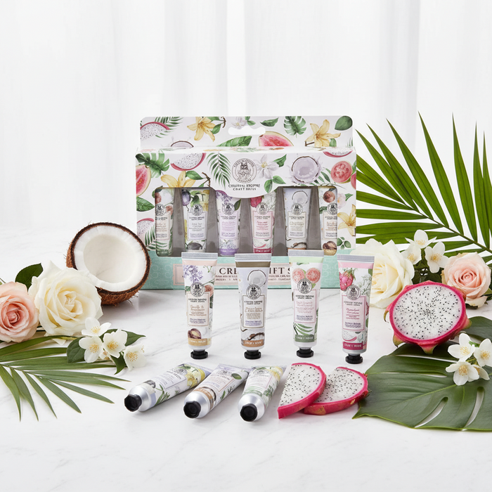 Chateau Propre 6-Piece Hand Cream Gift Set – Travel Size Moisturizing Lotion Pack (1 oz / 30 mL each)
