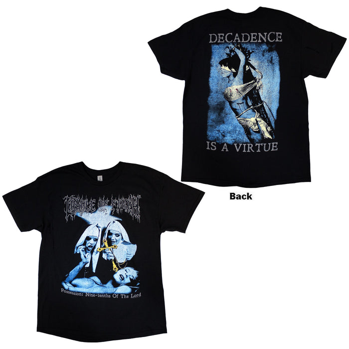 CRADLE OF FILTH - DECADENCE - T-Shirt Black (Back Print)