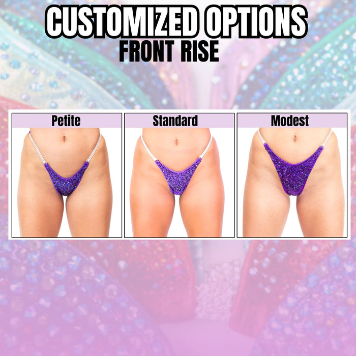 Custom Diamond Pro โ custom crystal competition bikini for NPC bodybuilding