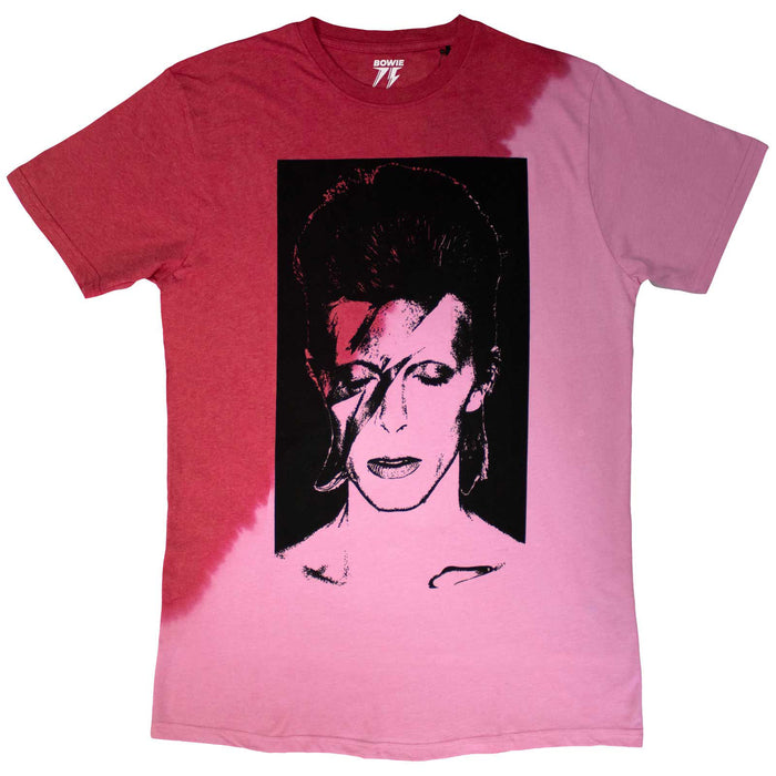DAVID BOWIE - ALADDIN SANE - T-Shirt Red (Wash Collection)