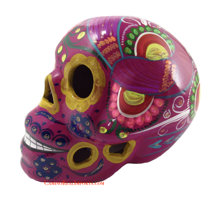 Day Of The Dead Hand Painted Skull LCS017