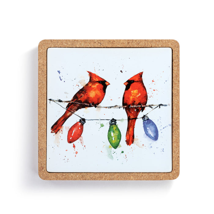 DC Cardinals On Lightstring Trivet