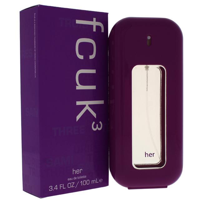 FCUK 3 BY FRENCH CONNECTION UK FOR WOMEN - Eau De Toilette SPRAY
