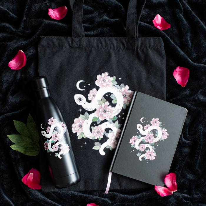 Floral Snake Metal Water Bottle ๐ฌ๐ง