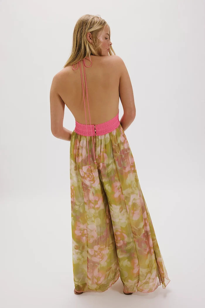 Free People Ultraviolet Haze Jumpsuit (Blush Meadow)