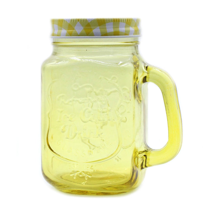 Funky Mason Jar - Ice Cold - Yellow ๐ฌ๐ง