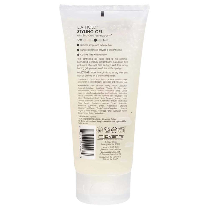 Giovanni Hair Styling Gel L.A. Hold - 200ml - L'Organic