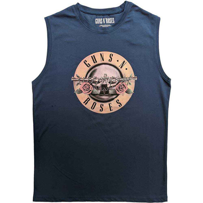 GUNS N ROSES - CLASSIC LOGO - Tank T-Shirt Blue