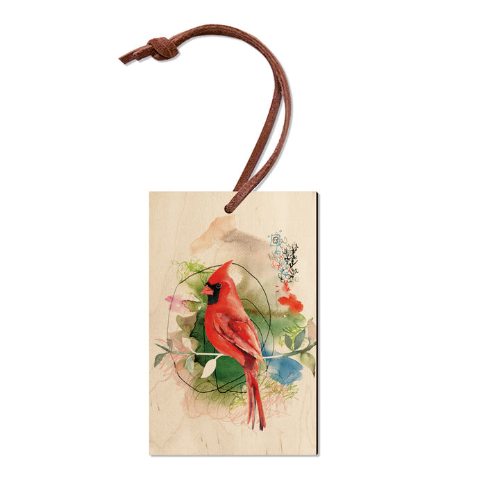 Henning's Cardinal Stem - Small Art & Gift Ornament (5pk // $2.40ea)