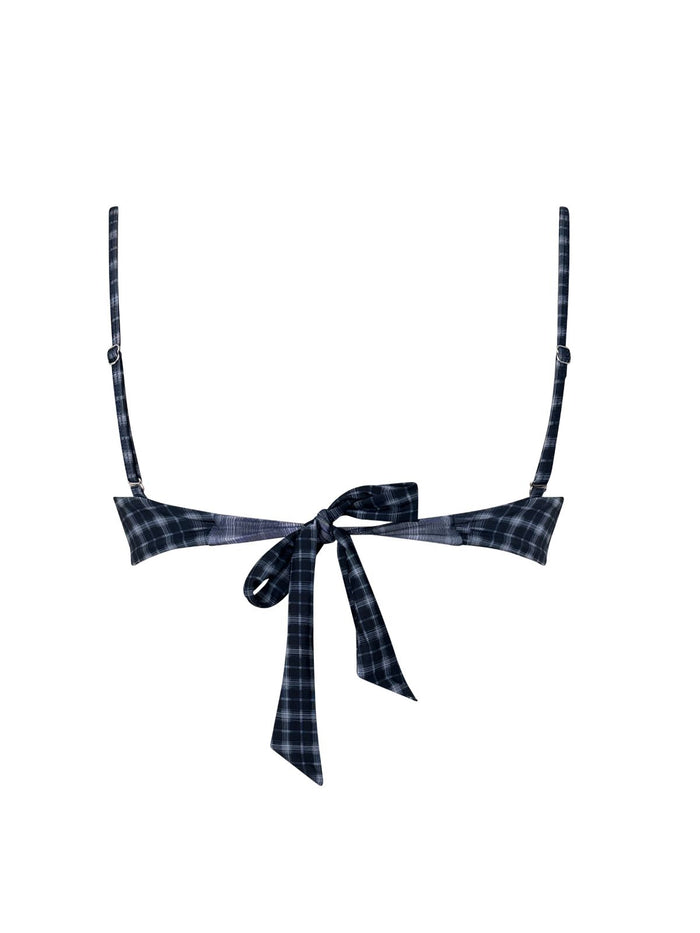Hundra Top / Indigo Plaid