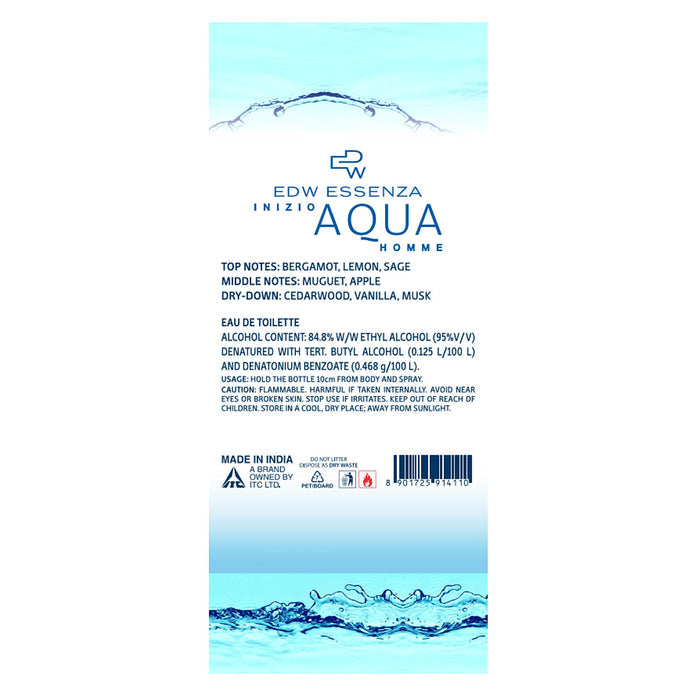 Inizio Aqua Homme Luxury Perfume for Men, Travel Sized, Eau De Toilette, Aqua & Citrus, Long-Lasting, 16ml_8