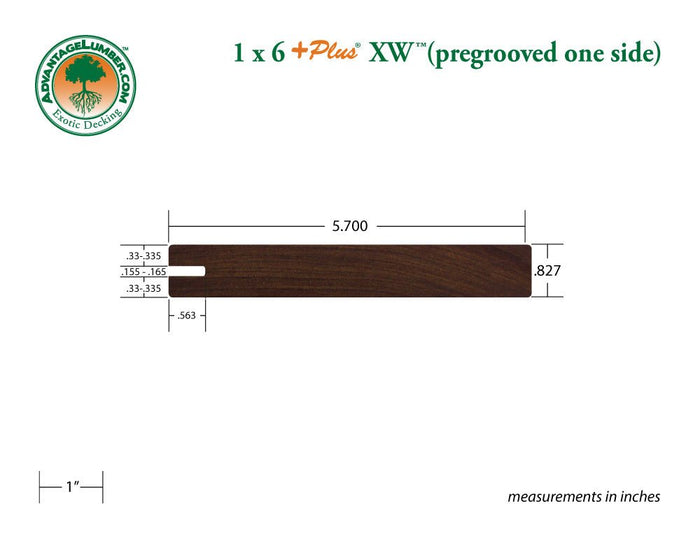 Ipe Wood One-Sided Pre-Grooved Decking - Advantage Lumber