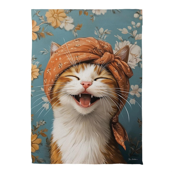 Joyful Cat Garden Flag