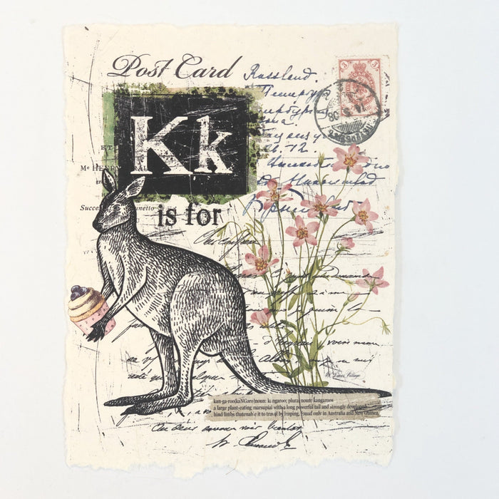 "K" Artisan Alphabet Print