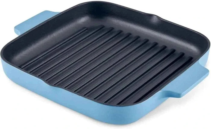 KitchenAid - 11-Inch Blue Velvet Enameled Cast Iron Grill Pan - 48691-CF05 - Discontinued