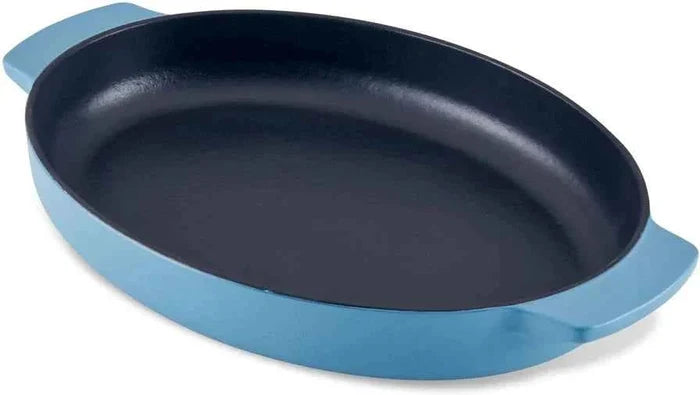 KitchenAid - 2.5" QT Blue Velvet Enameled Cast Iron Au Gratin Roasting Pan - 48689-CF05 - DISCONTINUED