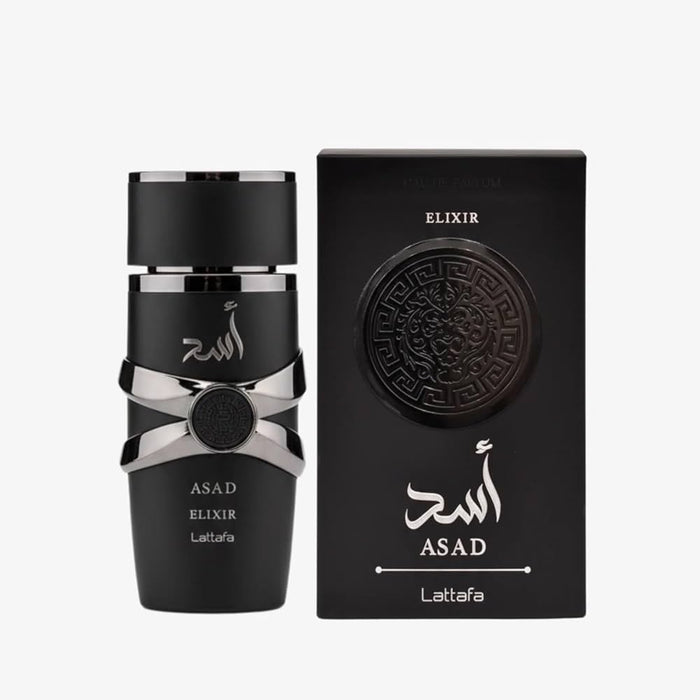 Lattafa Asad Elixir - Alcohol-Based Eau De Parfum, Unisex Use Single Item, 100ml