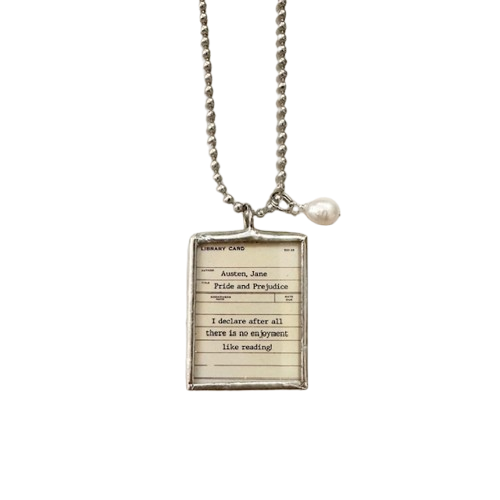 Literary Quote Necklace - Pride and Prejudice
