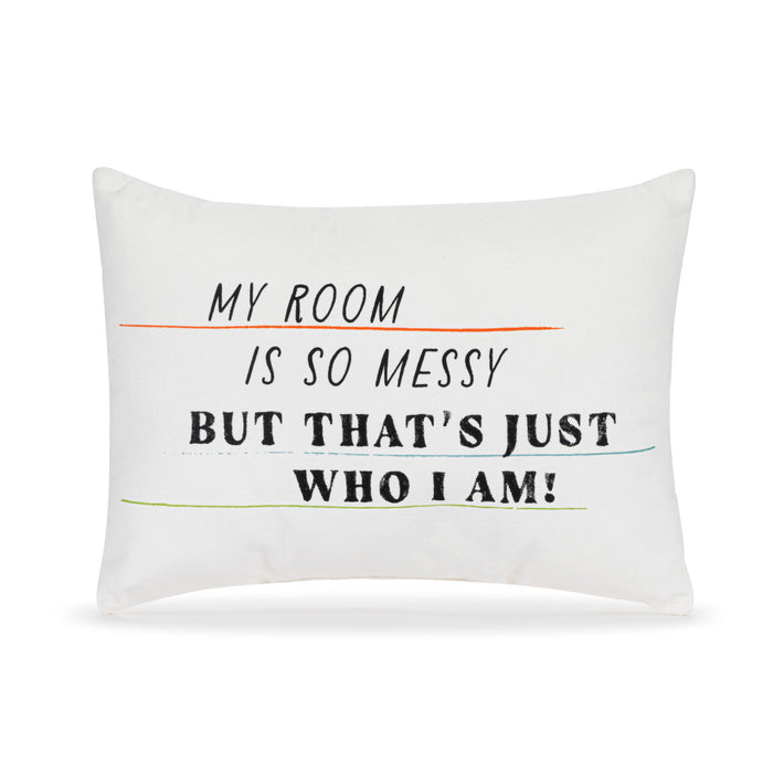 Live From Snack Time Just Who I Am White Accent Pillow - 14x10in