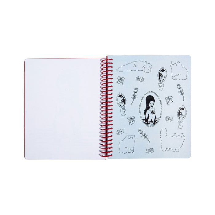 Love Cats Blanco Spiral Notebook