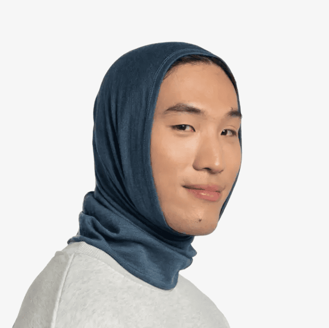Merino Midweight Neckwear - Melange Tempest Blue
