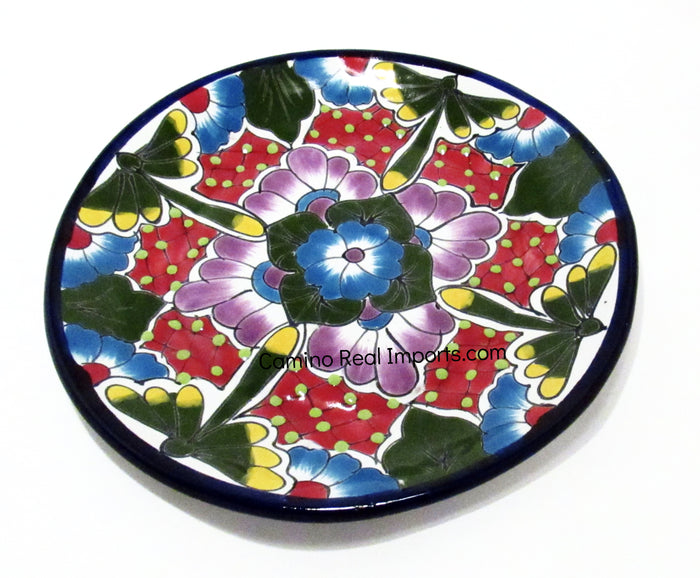 Mexican Wall Hanging Talavera pottery Plate caminorealimports.com