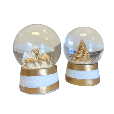 Mini Snow Globe, gold