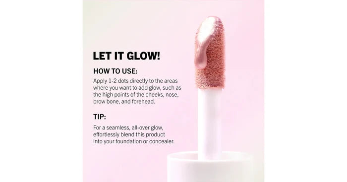 MOIRA Glow Show Liquid Highlighter - Rose Royal (0.15oz/4.3g)
