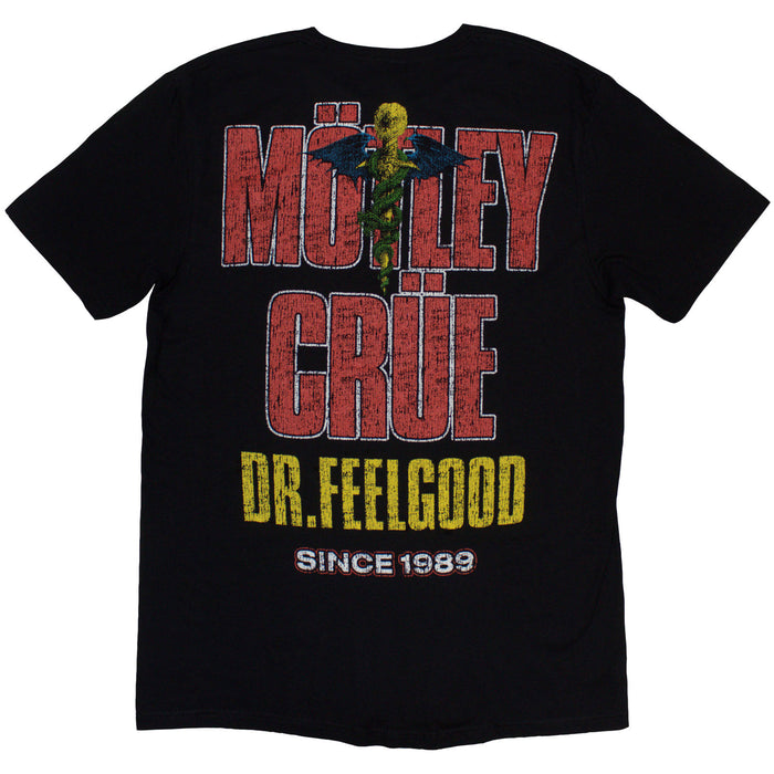 MOTLEY CRUE - DR FEELGOOD CIRCLE PHOTO 1 - T-Shirt Black (Back Print)