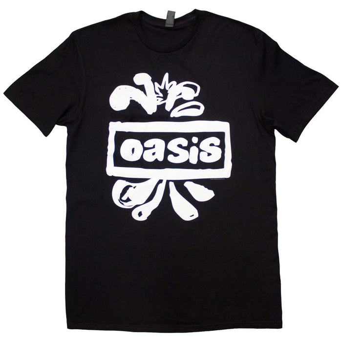 OASIS - LOGO SPLAT - T-Shirt Black