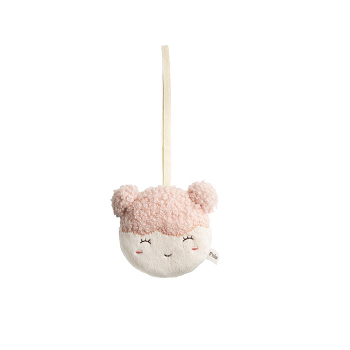 pacifier clip doll - pink