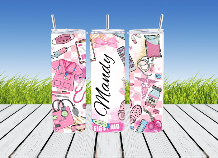 Personalised Nurse 20oz Tumbler