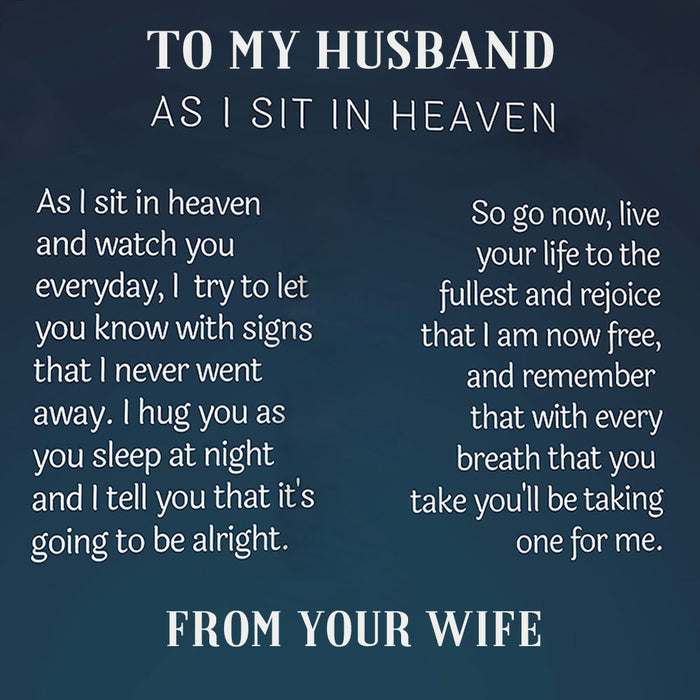Loss of Wife Gift for Husband / WITH GIFT BOX+GIFT CARD