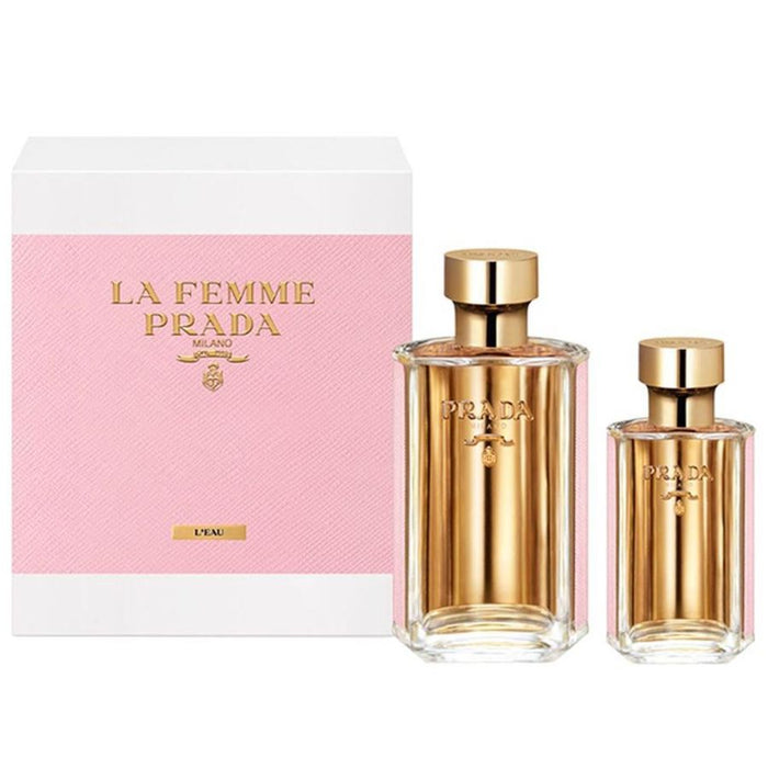 Prada La Femme L'eau by Prada for Women 3.4 oz EDT 2pc Gift Set