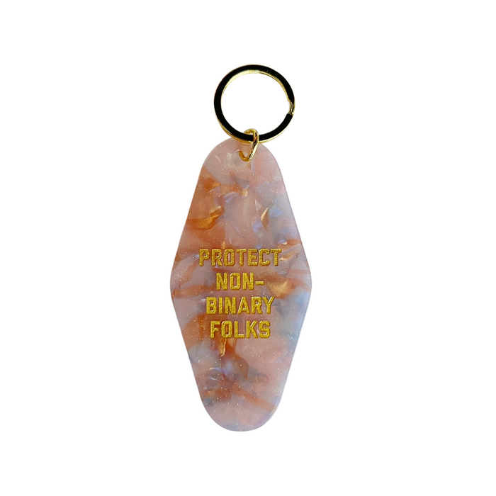 Protect Non-Binary Folks Motel Keytag