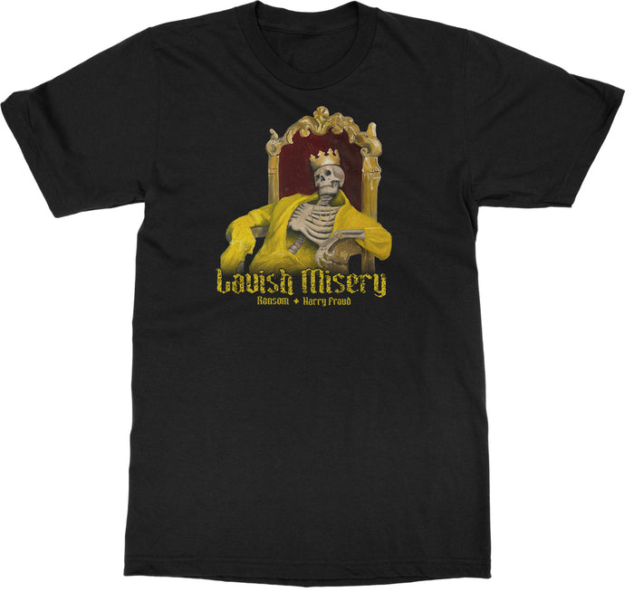 Ransom & Harry Fraud "Ransom & Harry Fraud “LAVISH MISERY” album artwork T-Shirt" T-Shirt