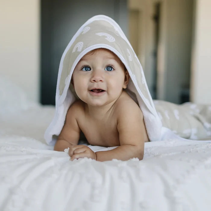 Sand Rainbow Hooded Towel