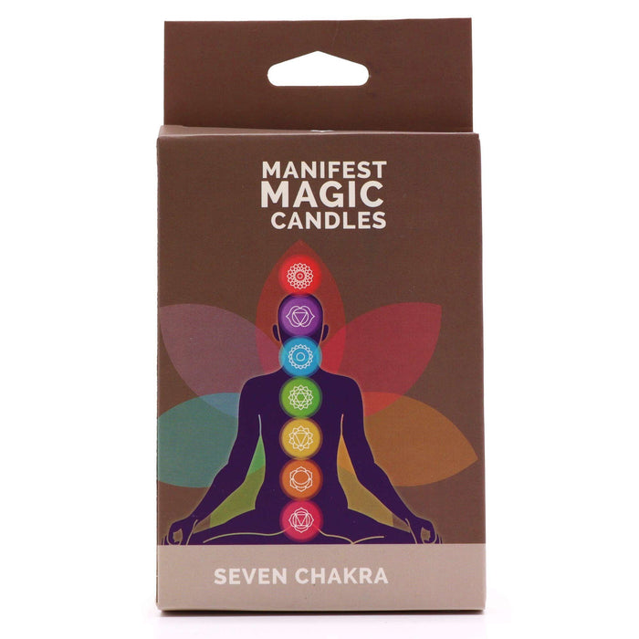 Seven Charkra Manifest Candles (pack of 7) ๐ฌ๐ง