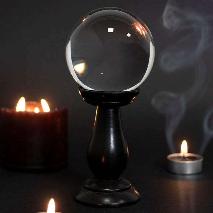 Small Clear Crystal Ball on Stand ๐ฌ๐ง