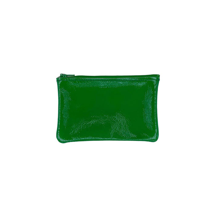 Small Zip Pouch | Candy Patent Emerald