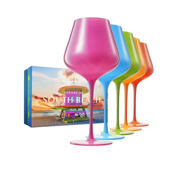 South Beach Wine Glass Set