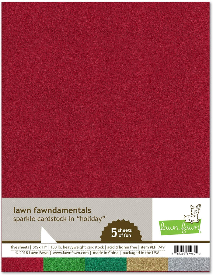 sparkle cardstock - holiday