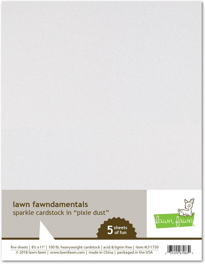 sparkle cardstock - pixie dust