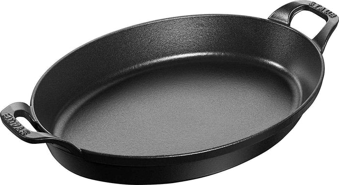 Staub - 1 L 9.4-Inch Cast Iron Oval Gratin Dish 24cm - 40509-393