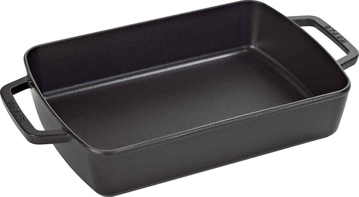 Staub - 3.15 L 8-Inch x 12-Inch Cast Iron Roaster Black - 40510-323